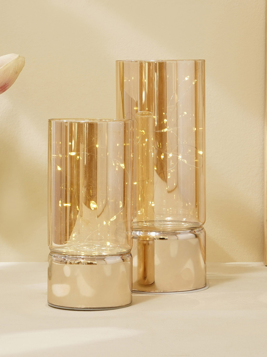 Home Centre Serena 2 Pieces Glass LED Plated Fairy Lights