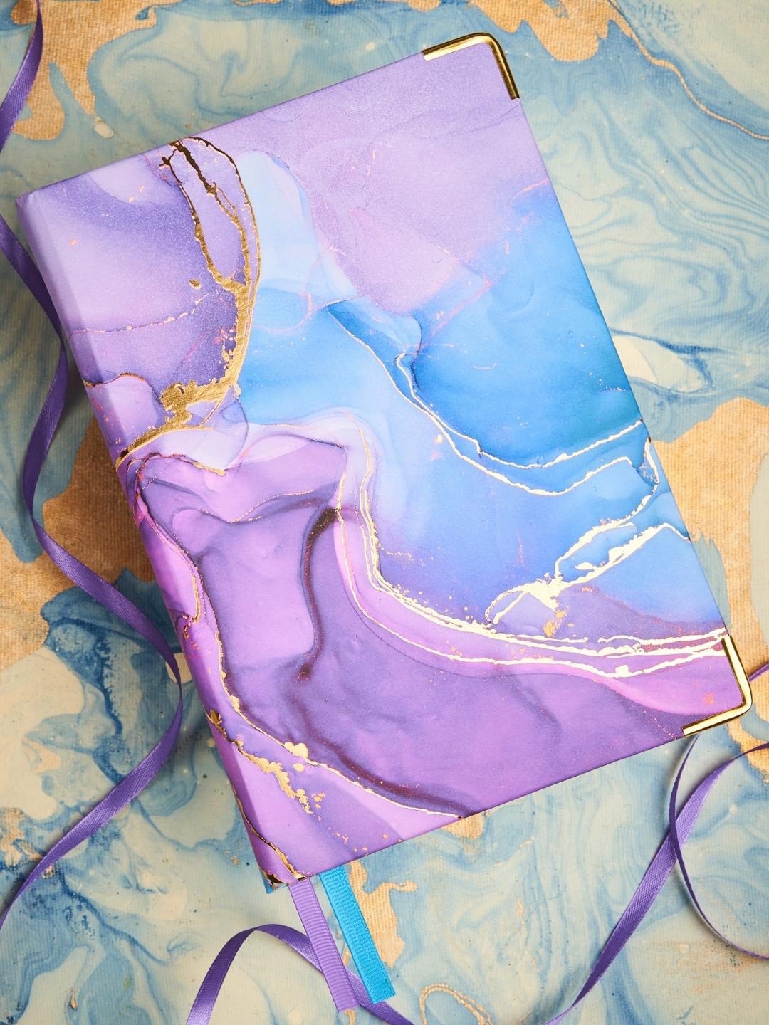 Doodle Purple Printed A5 80 GSM Notebook