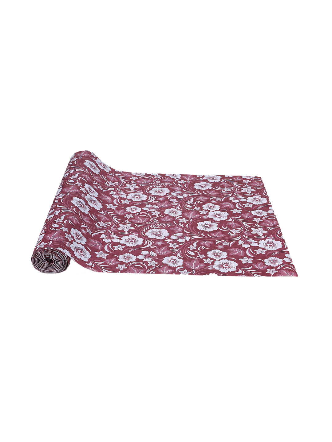 Dakshya Industries Rust Floral Printed Anti Slip Self Cover Roll - 50M