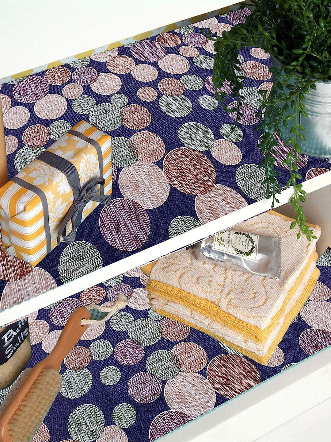 Dakshya Industries Blue Bubble Printed Anti Slip Shelf Mat Roll