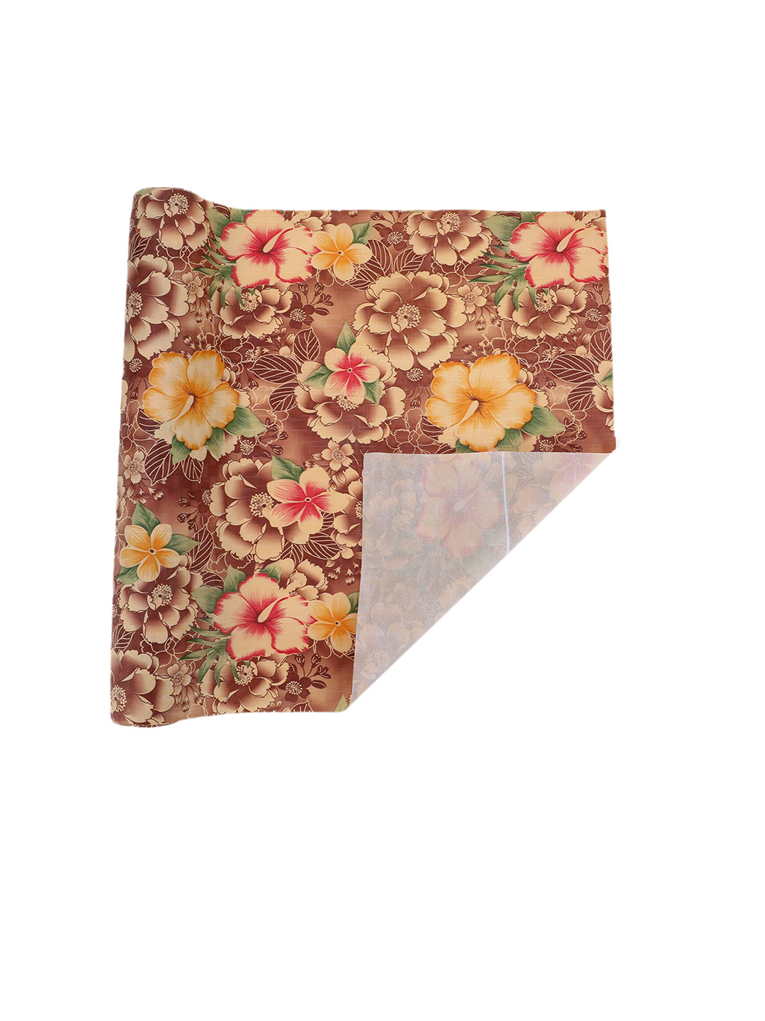 Dakshya Industries Brown Floral Printed Shelf Liner