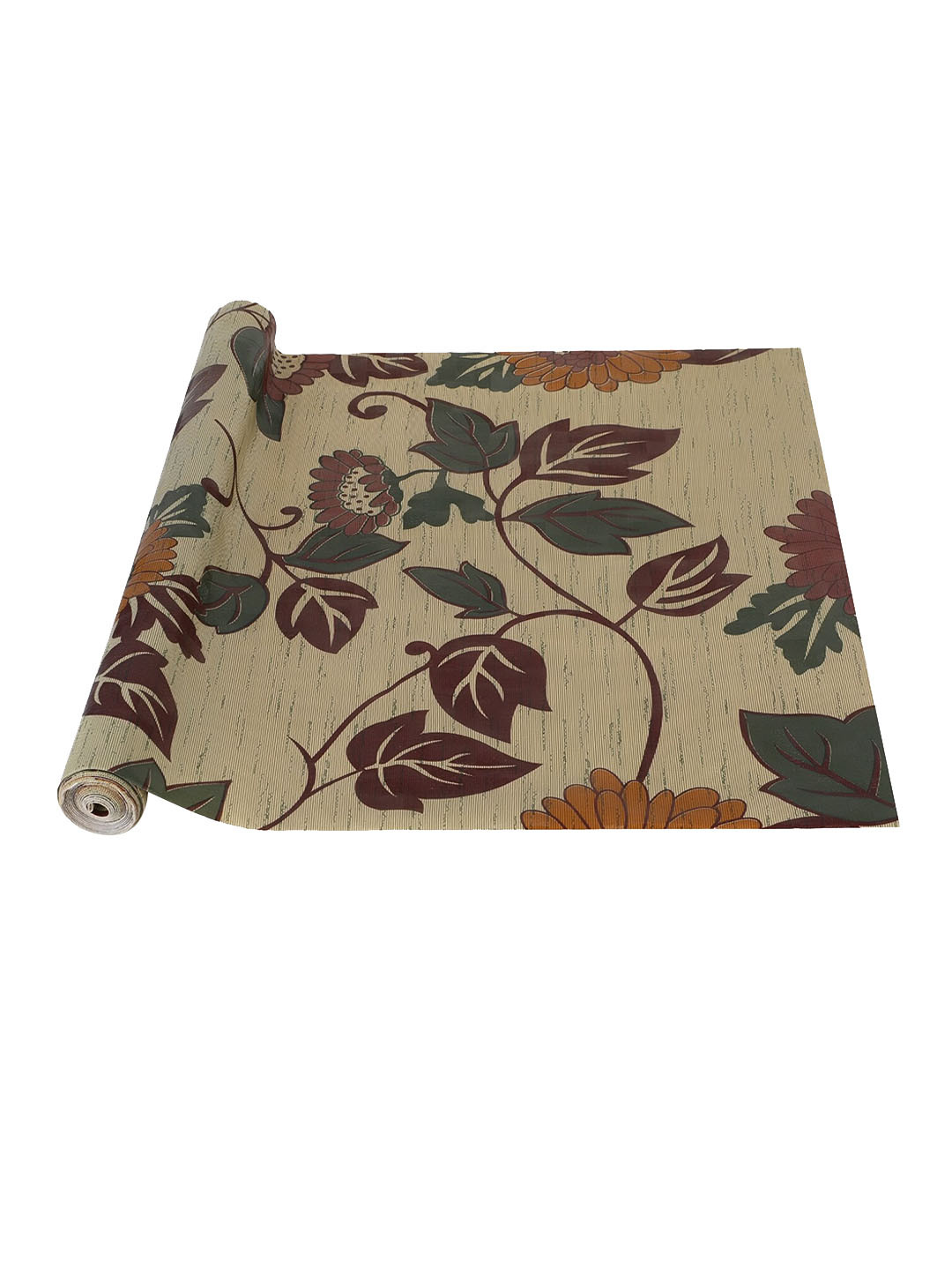 Dakshya Industries Yellow Fool Patti Printed Anti Slip Self Cover Roll