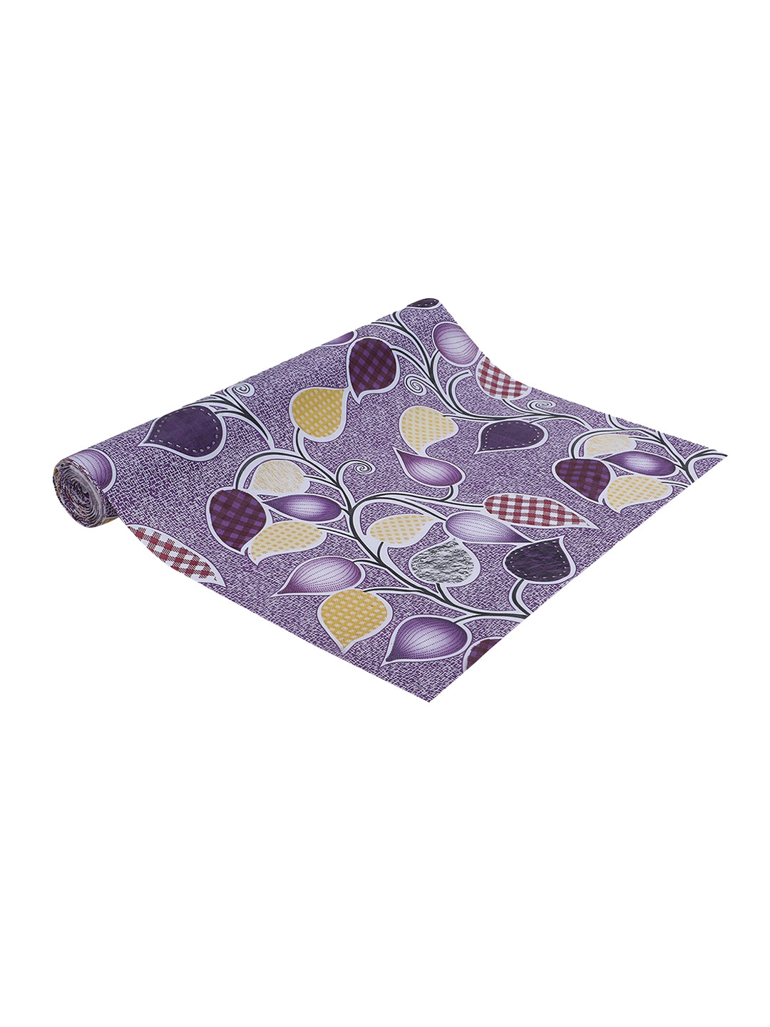 Dakshya Industries Purple Printed Anti Slip Shelf Mat Roll - 5M