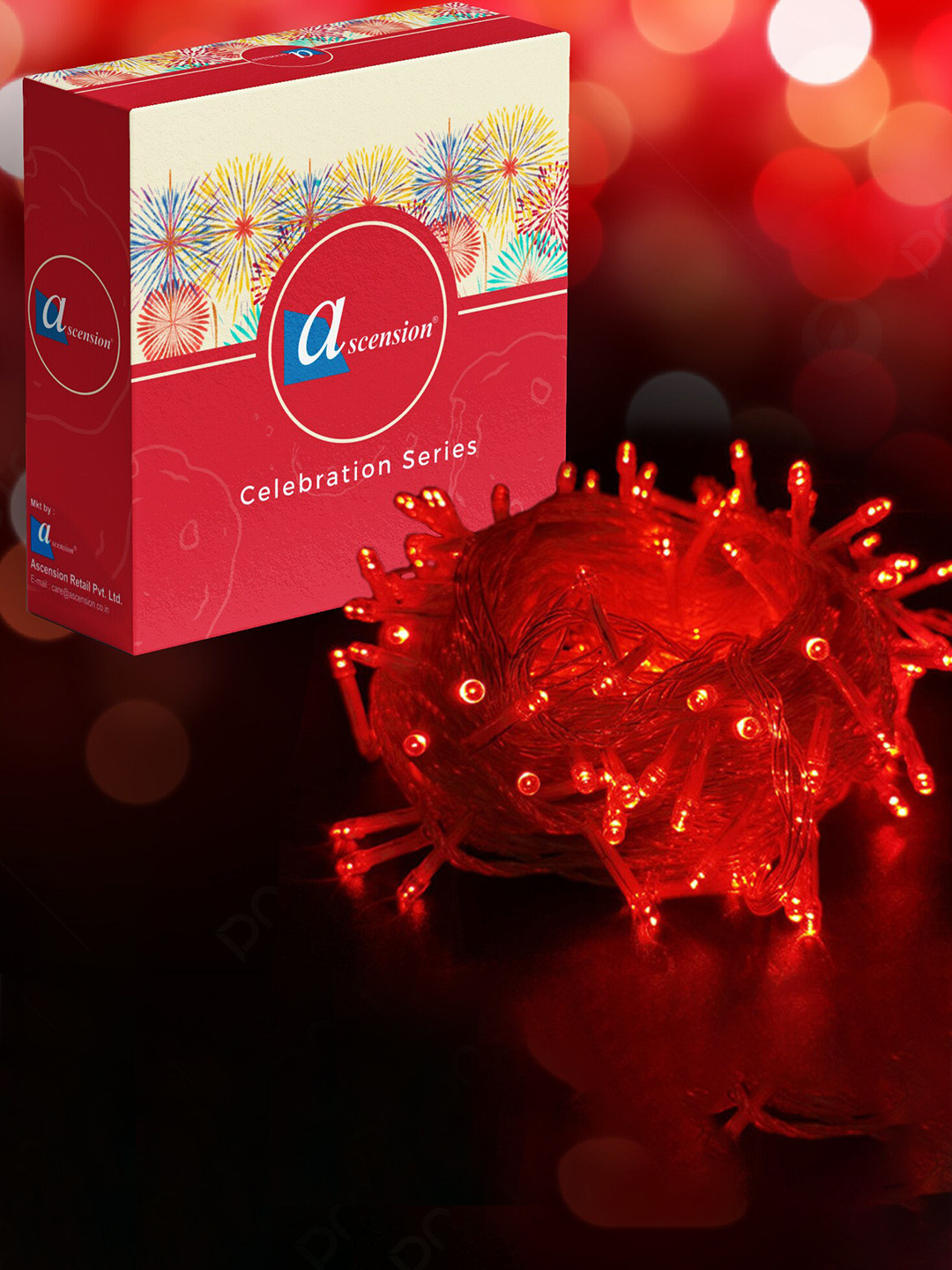 Ascension Red 40 LED Bulbs String Lights