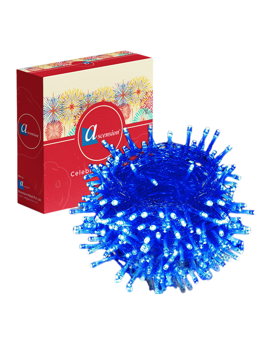 Ascension 10m Multicolor More than 360 LEDs Rice Shape String Lights