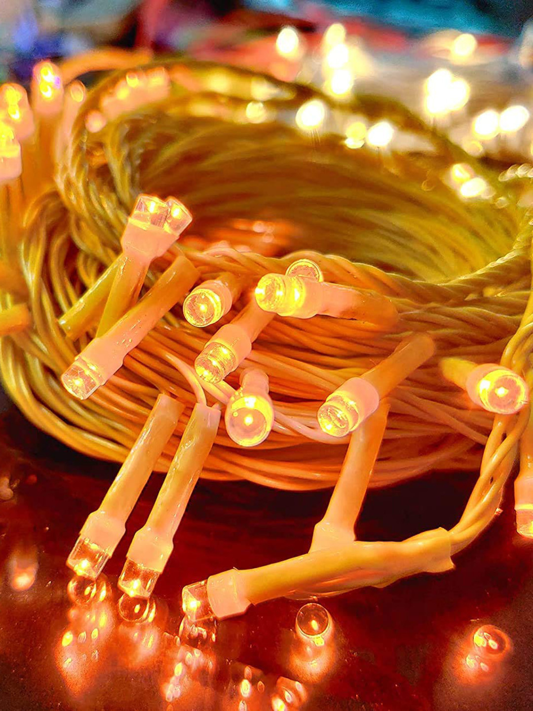 Ascension 10m Warm Yellow More than 360 LEDs Rice Shape String Lights