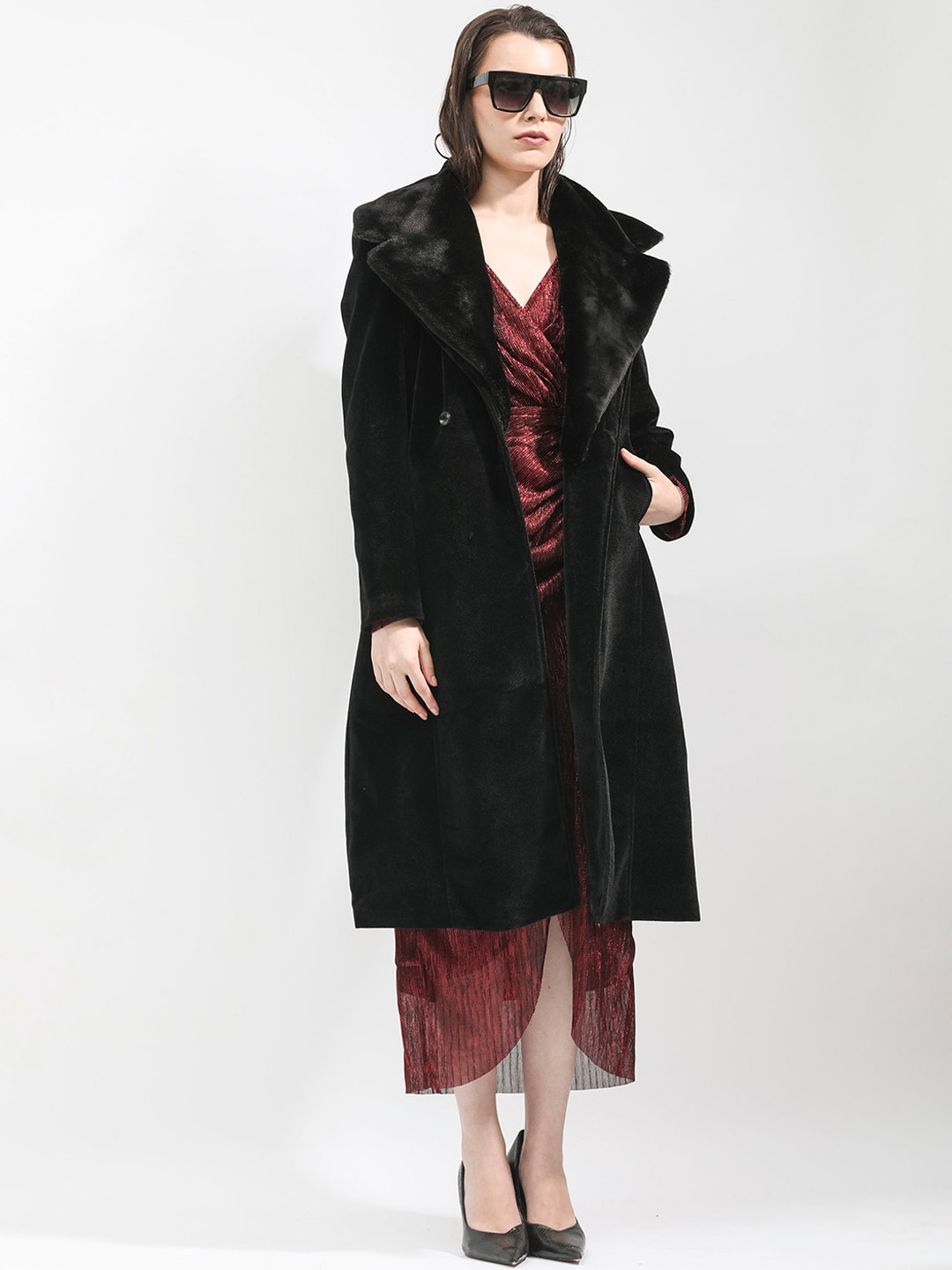 RAREISM Longline Slim Fit Overcoat