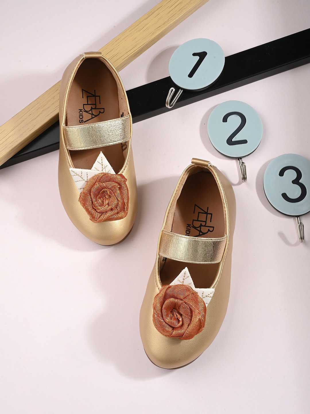 Zebba Girls Floral Embellished Party Mary Jane