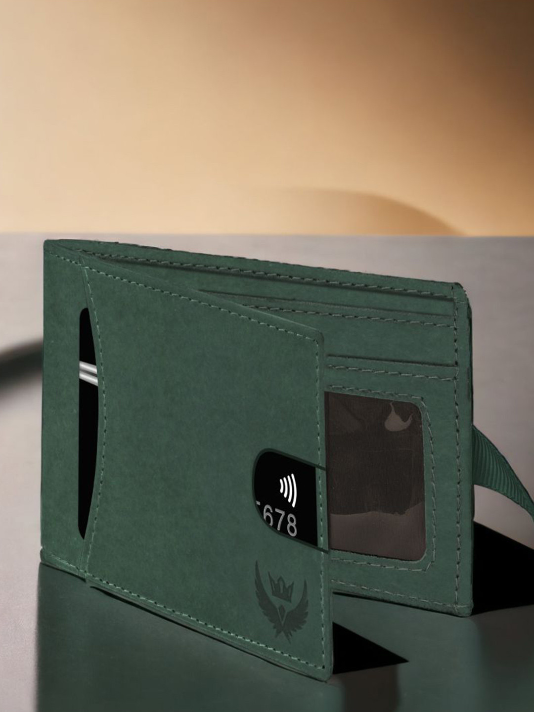 LORENZ Men Leather RFID Three Fold Wallet