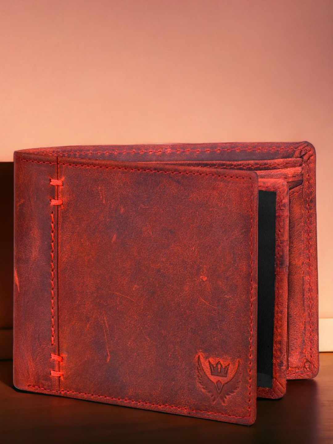 LORENZ Men Leather Two Fold Wallet