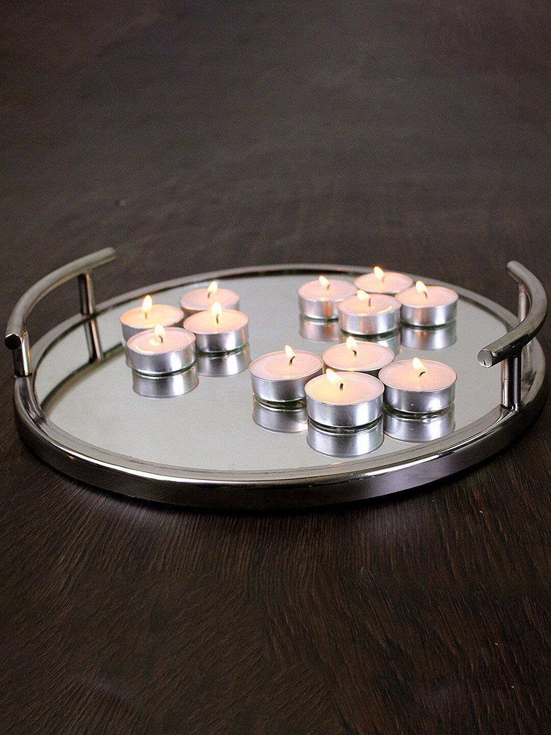 eCraftIndia 100Pcs Smokeless 1 Wick Solid Round Regular Tea Light Candles