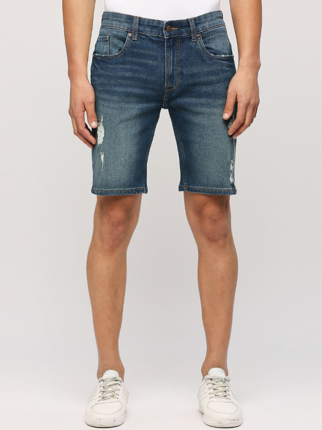 Otrain Dsquared2 Swim Shorts Sale Otrain Distressed Jean Shorts - Main Image
