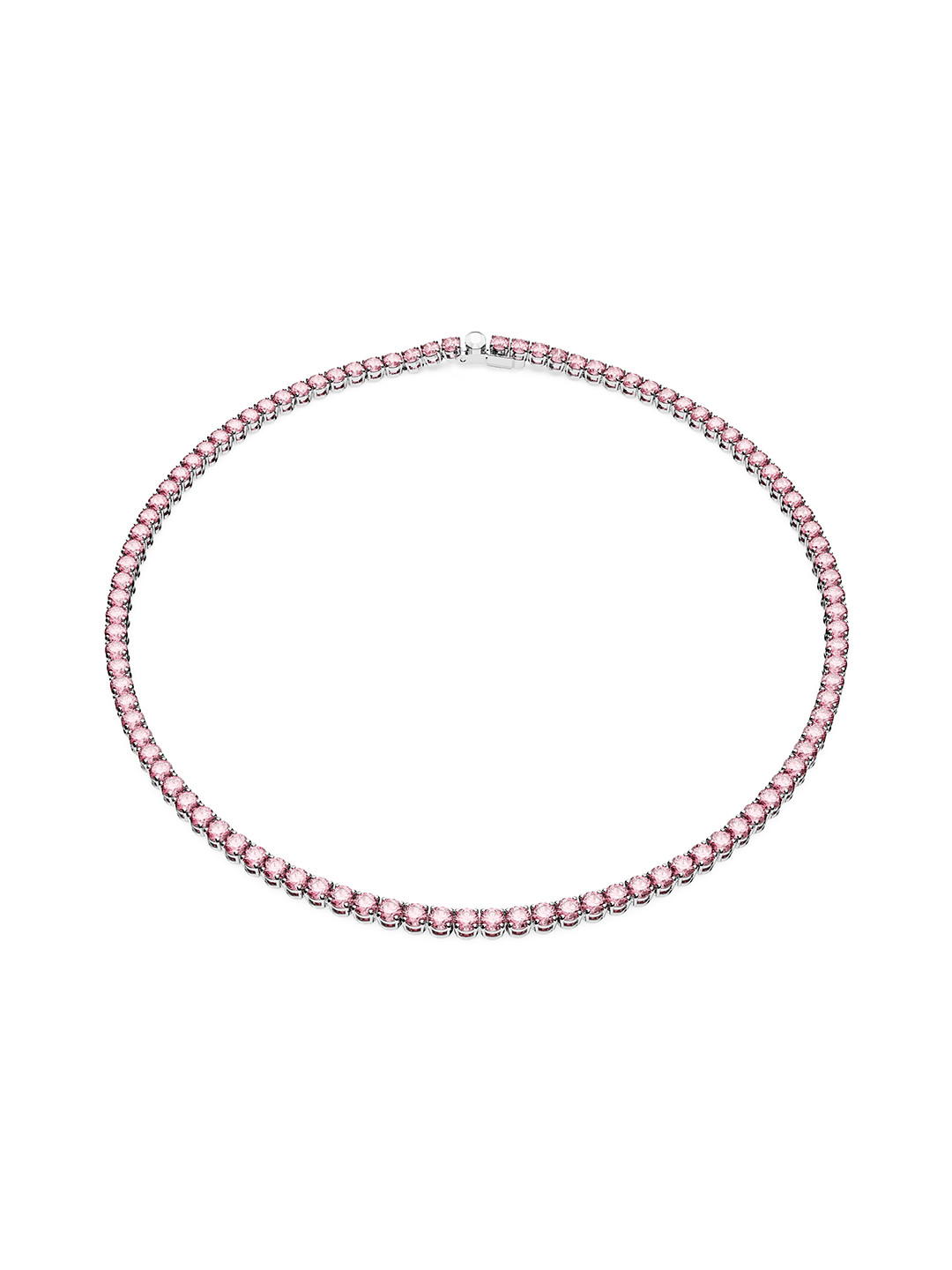 SWAROVSKI Matrix Tennis Rhodium-Plated Crystals-Studded Necklace