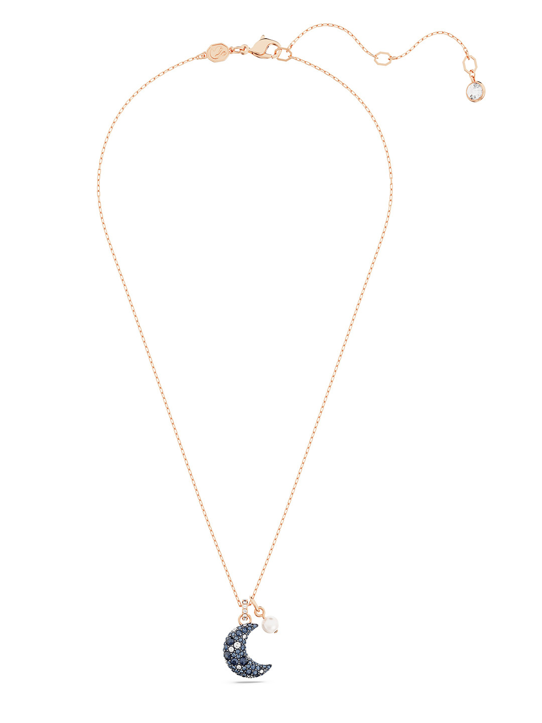 SWAROVSKI Luna Rose Gold-Plated Crystals-Studded Necklace
