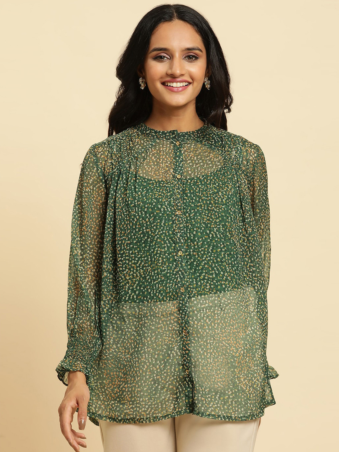 W Abstract Printed Casual Shirt