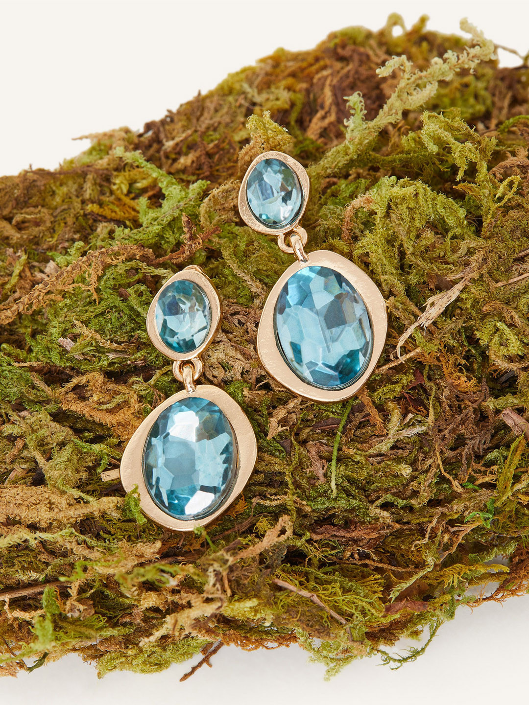 Accessorize Irregular Gem Drop Earrings