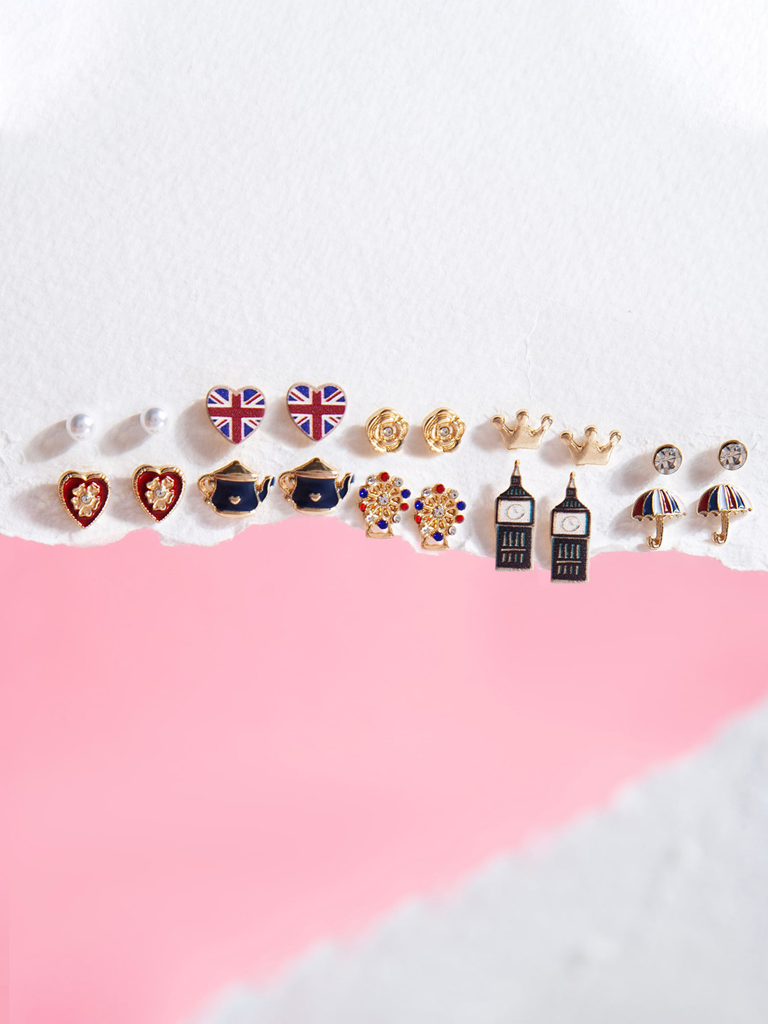 Accessorize Set Of 10 Stud Earrings