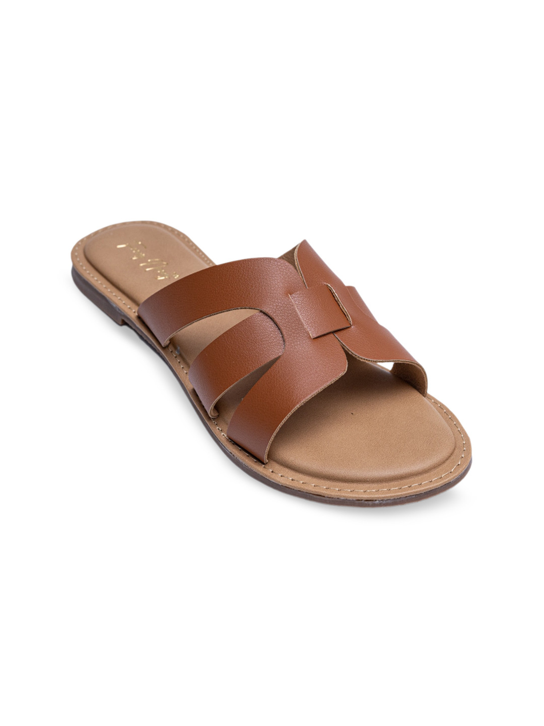 Dapper Feet-Fancy Nancy Criss Cross Strap Open Toe Flats