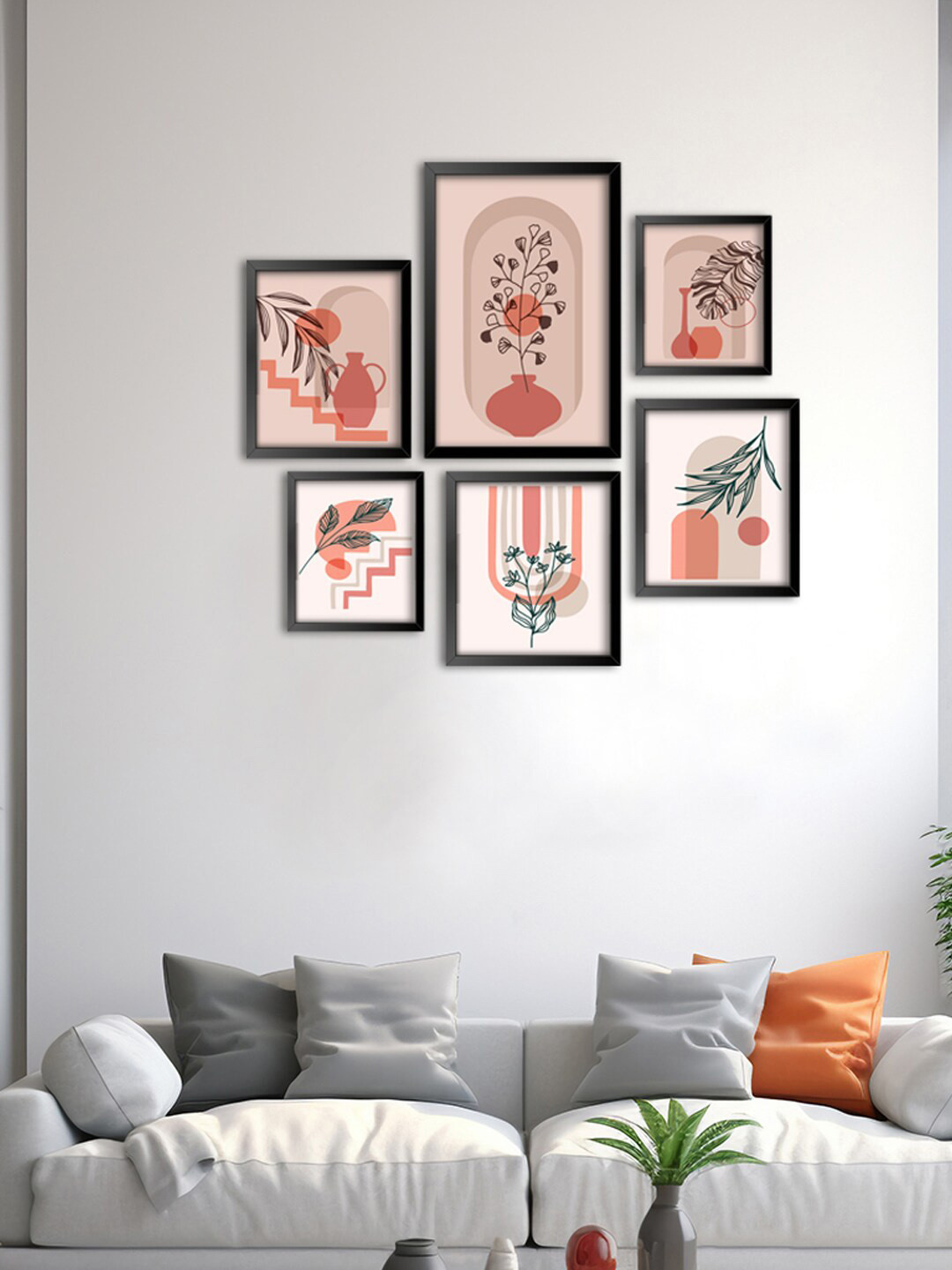 999Store Canvas 6 Piece Wall Rectangle Paintings Wall Art