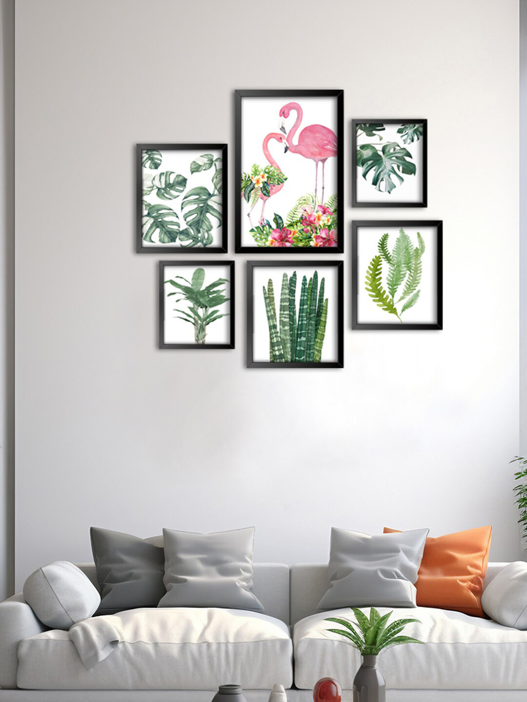 999Store Modern Art Canvas 6 Piece Wall Rectangle Paintings Wall Art