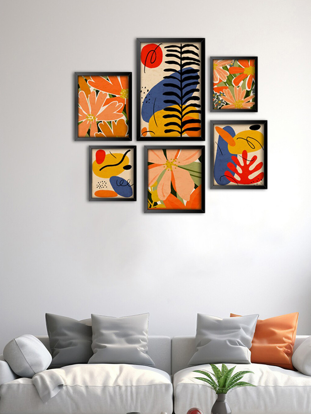 999Store Modern Art Canvas Set of 6 Wall Rectangle Paintings Wall Art