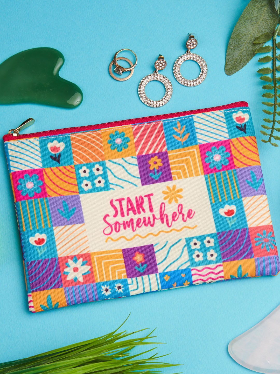 Doodle Printed Cosmetic Pouch