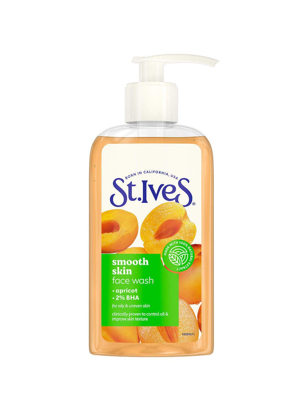 St. Ives Smooth Face Wash with Apricot & 2% BHA for Oily & Uneven Skin - 190g