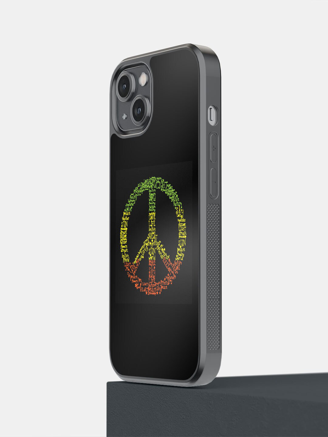 Macmerise Symbol of Peace Printed iPhone 14 Plus Bumper Phone Back Case