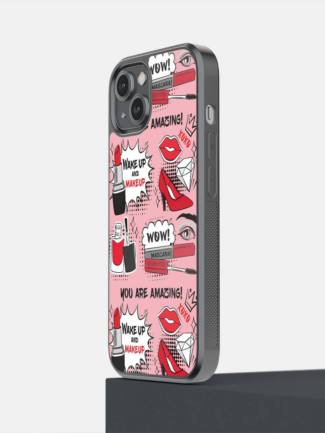 macmerise Wake up and Makeup Printed iPhone 14 Bumper Case Cover