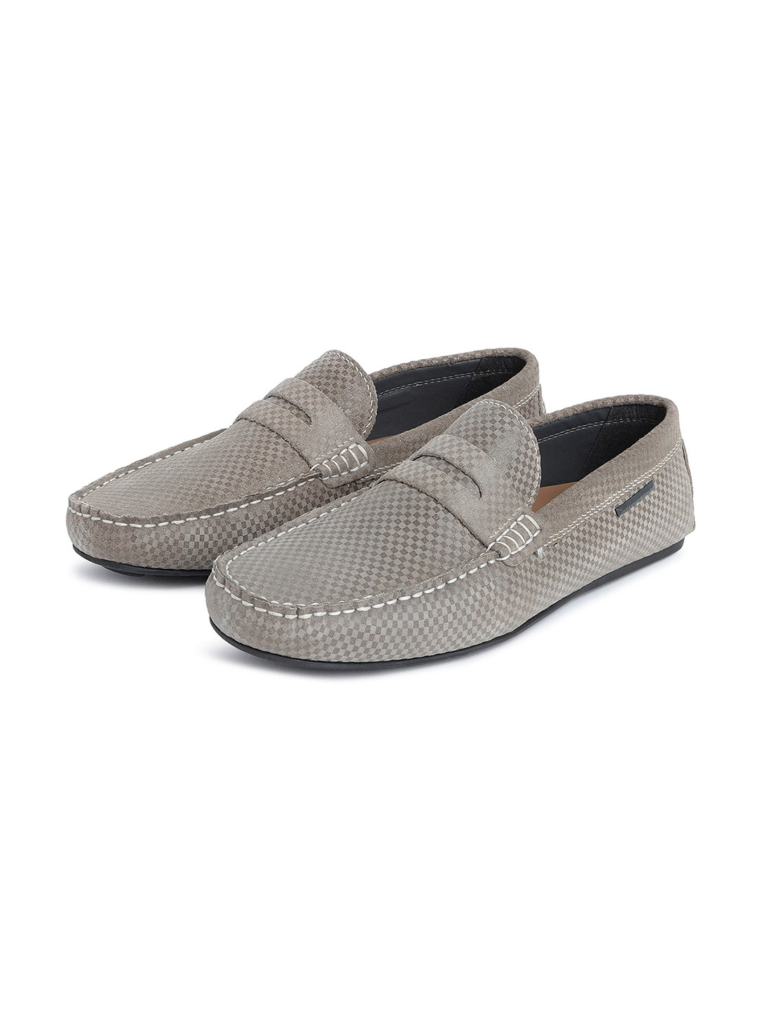 RARE RABBIT Men Carson Textured Suede Comfort Loafers