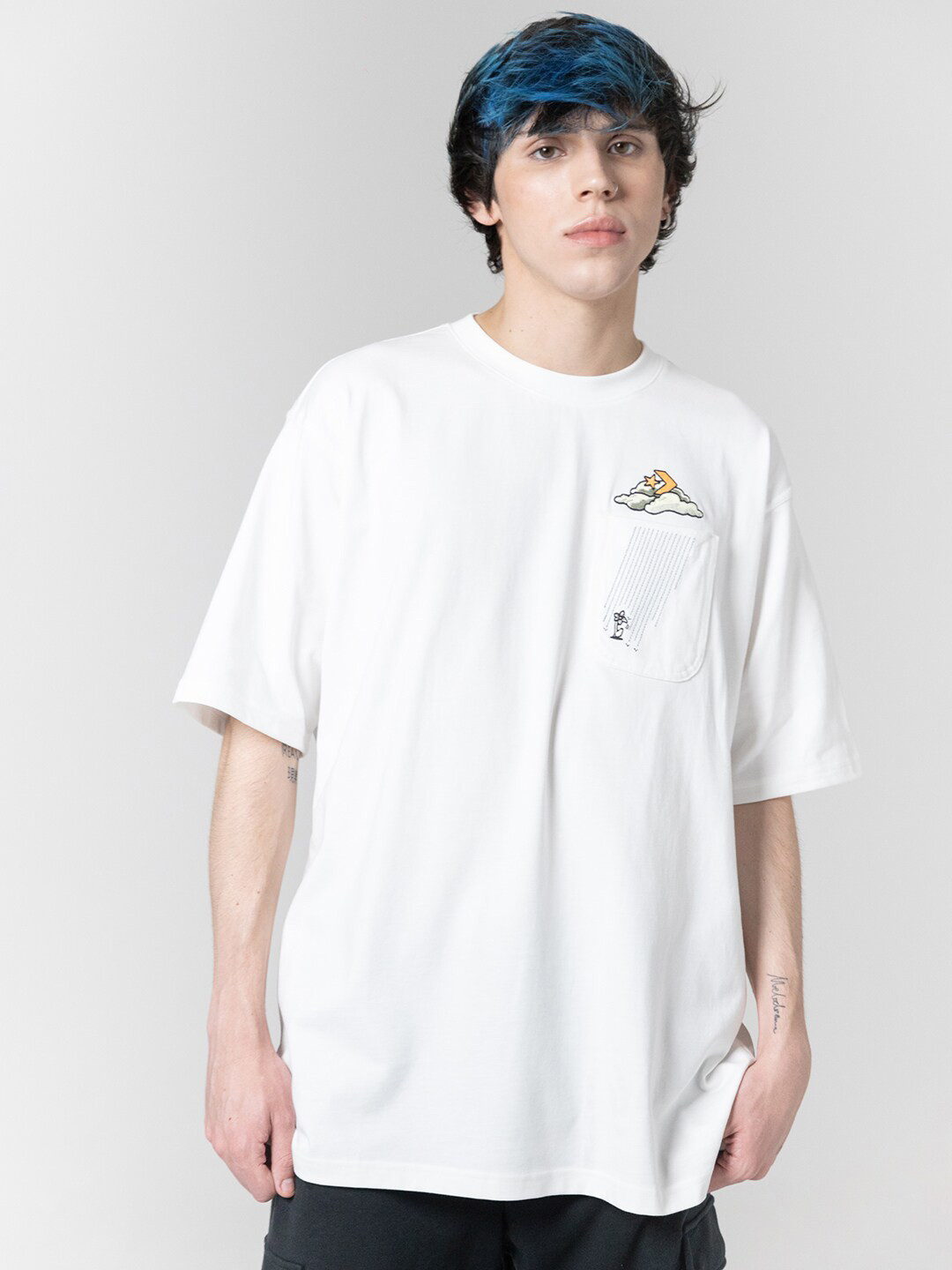 Converse Men Novelty Cloud Pocket T-shirt