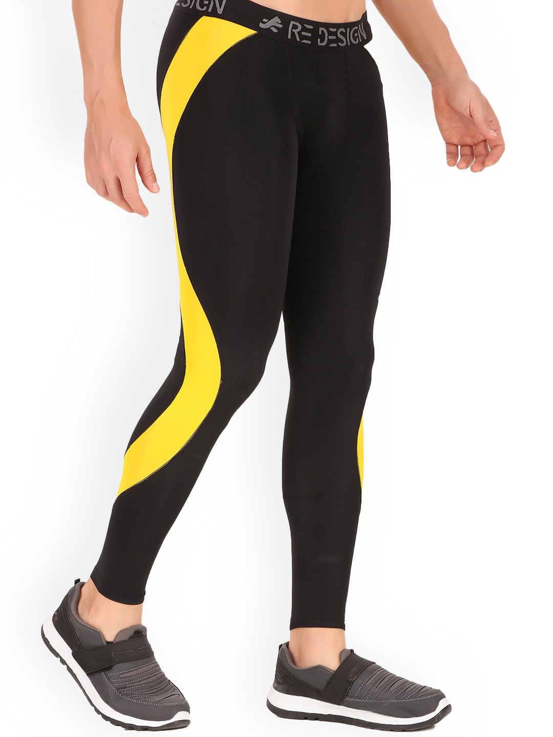 REDESIGN Men Compression Ankle-Length Tights