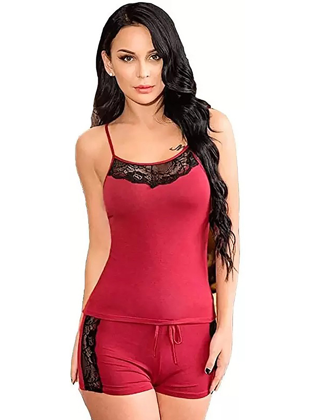 PIBU Self Design Shoulder Strap Neck Baby Doll