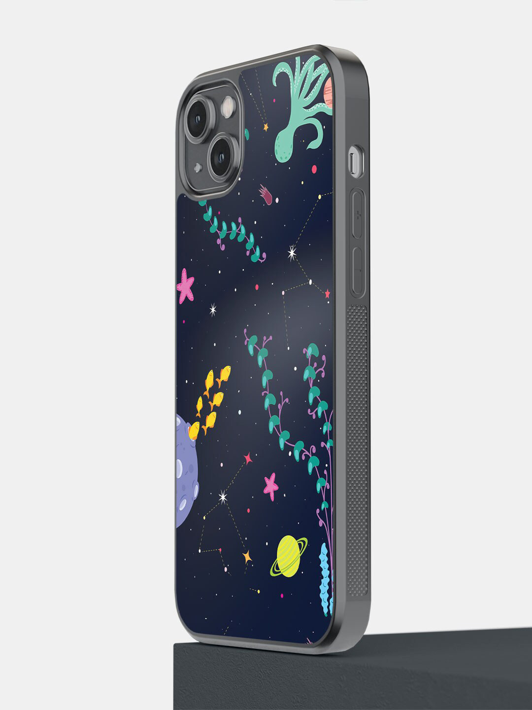 macmerise Space Aquarium iPhone 14 Plus Bumper Case Cover