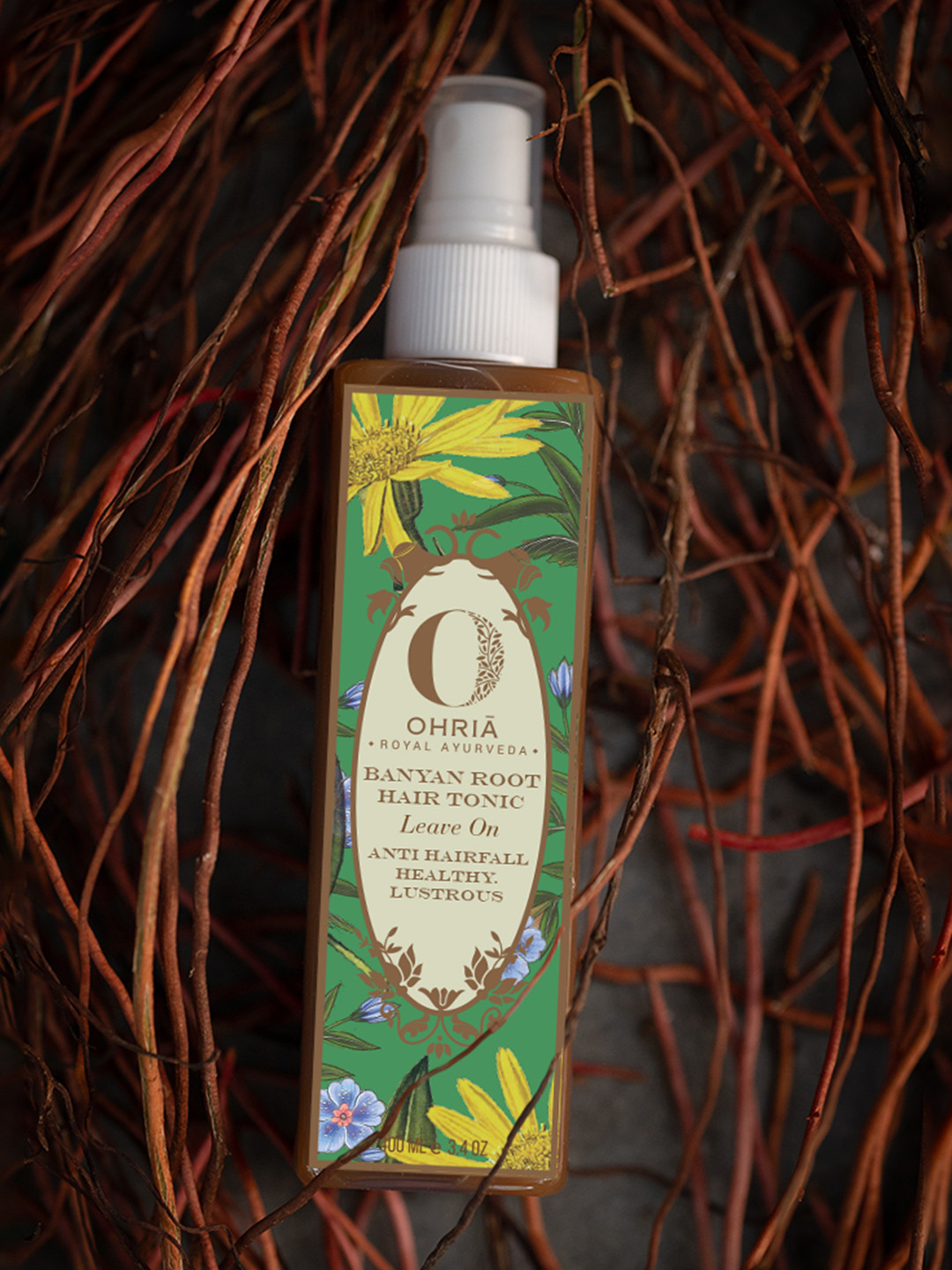 OHRIA AYURVEDA Banyan Root Ayurvedic Hair Tonic for Hair Fall Control & Growth - 100 ml