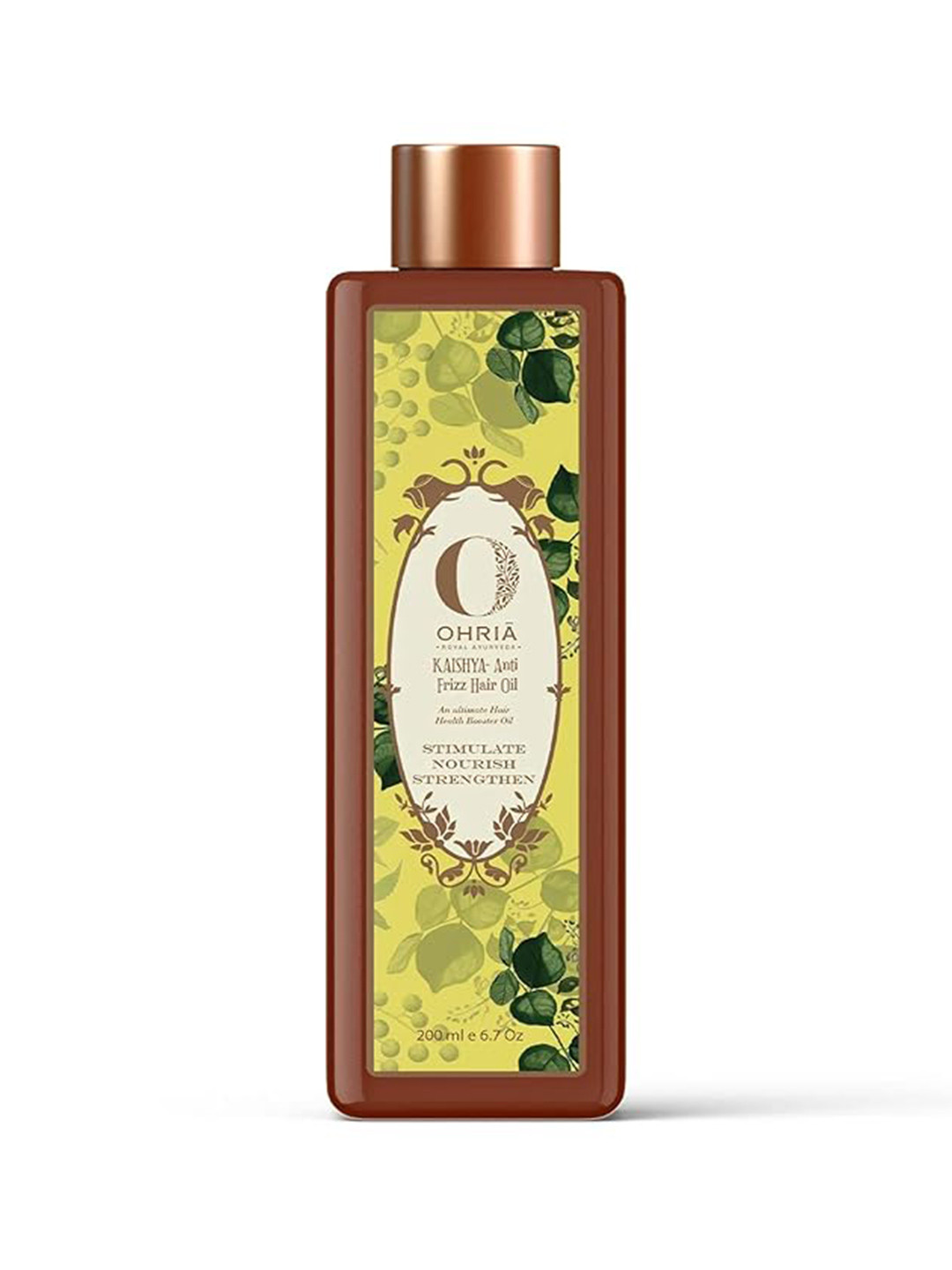 OHRIA AYURVEDA Kaishya Anti-Frizz Hair Oil with Amla & Kalonji for Nourishment - 200ml