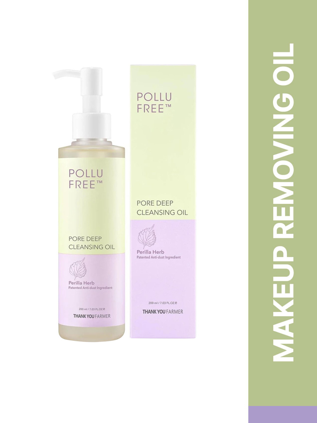 Thank You Farmer Pollu Free Pore Deep Cleansing Makeup Removing Oil for Clean Skin - 200ml