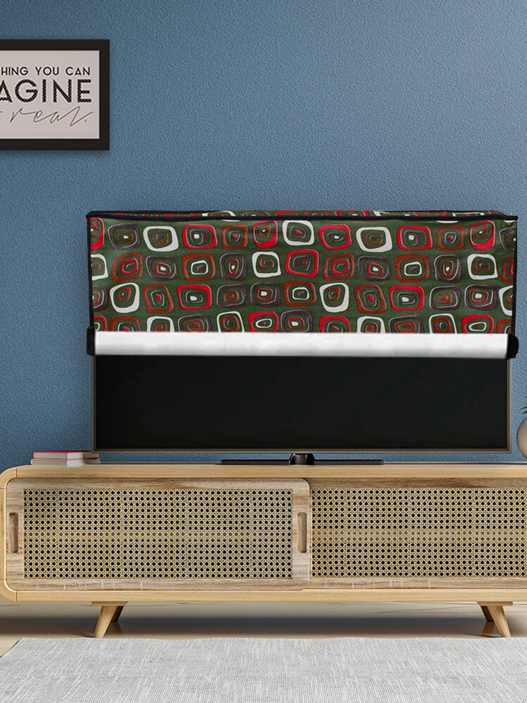 DREAM CARE Olive Transparent & Printed Waterproof  LED TV Protector  - 32 Inch