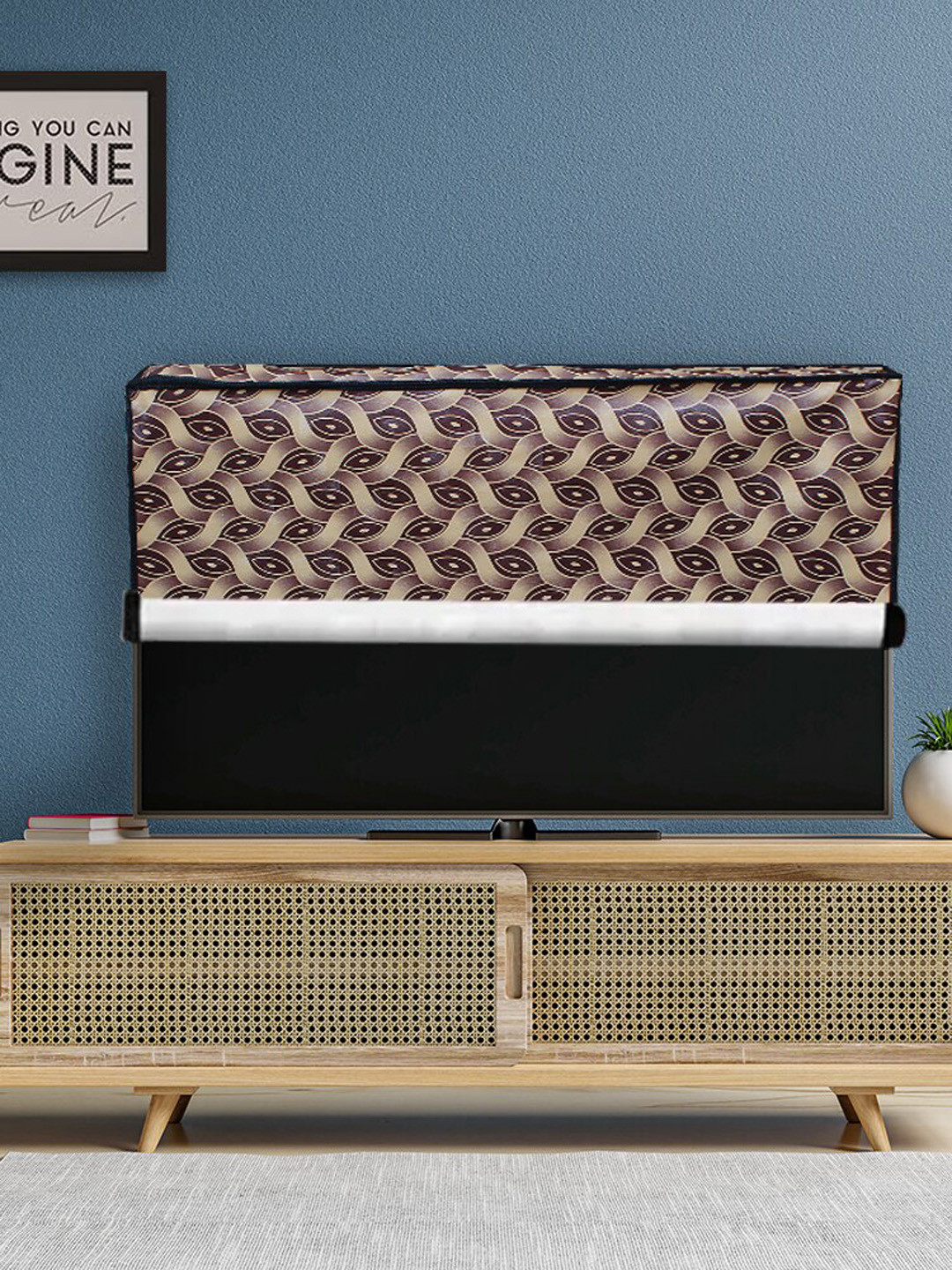 DREAM CARE Transparent & Printed Flap Waterproof LED TV Protector - 55 Inch