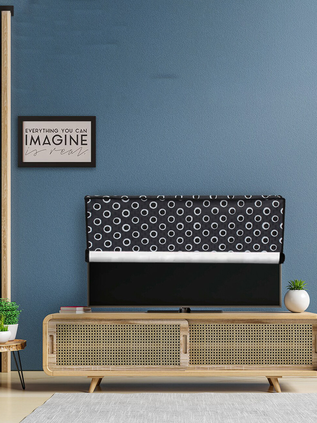 DREAM CARE Transparent & Printed Flap - 65 Inch LED TV Cover, Waterproof LED TV Protector