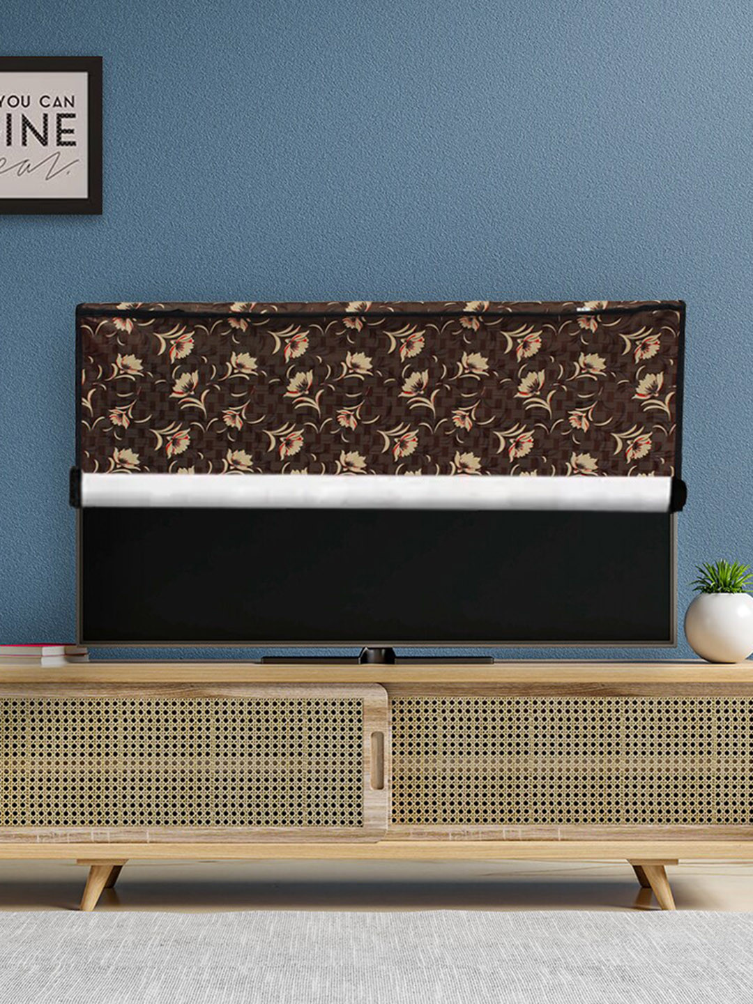 DREAM CARE Transparent & Printed Flap - 55 Inch LED TV Cover, Waterproof LED TV Protector
