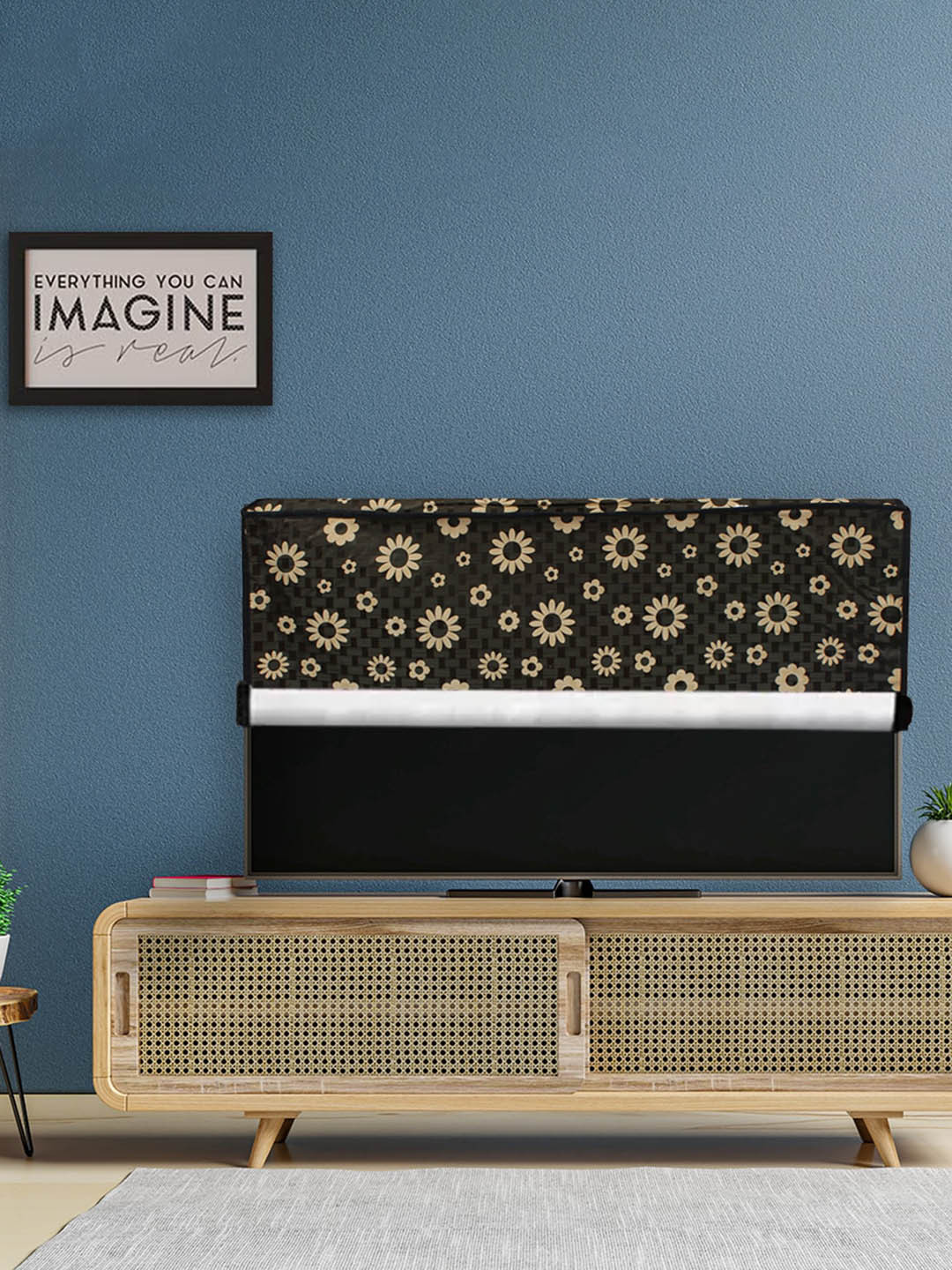 DREAM CARE Transparent & Printed Flap - 40 Inch LED TV Cover, Waterproof LED TV Protector