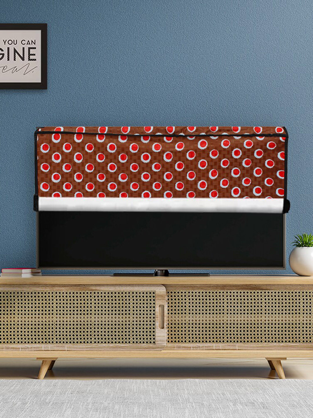 DREAM CARE Transparent & Printed Flap - 55 Inch LED TV Cover, Waterproof LED TV Protector