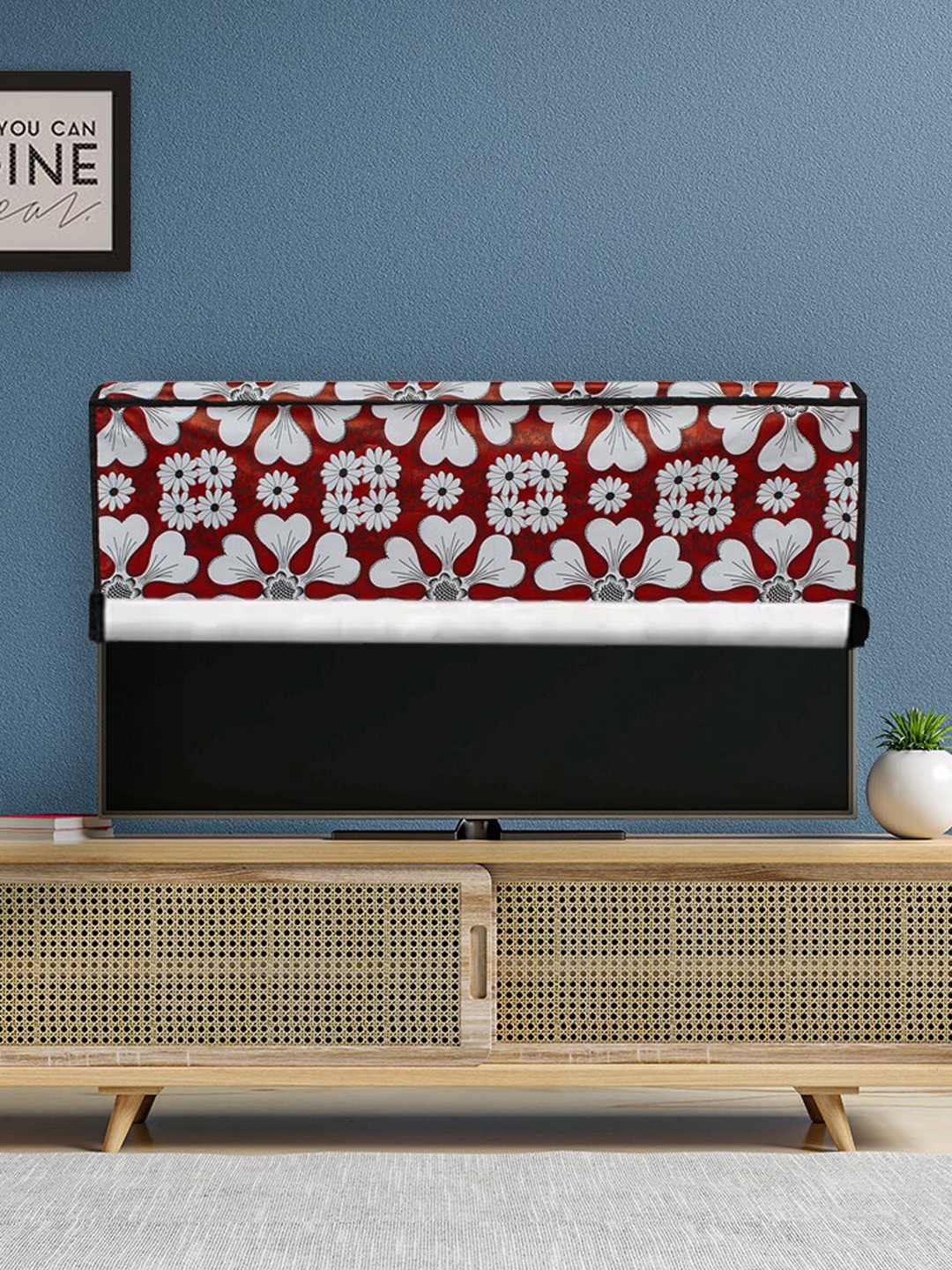 DREAM CARE Purple & White Transparent & Printed Waterproof  LED TV Protector  - 24 Inch