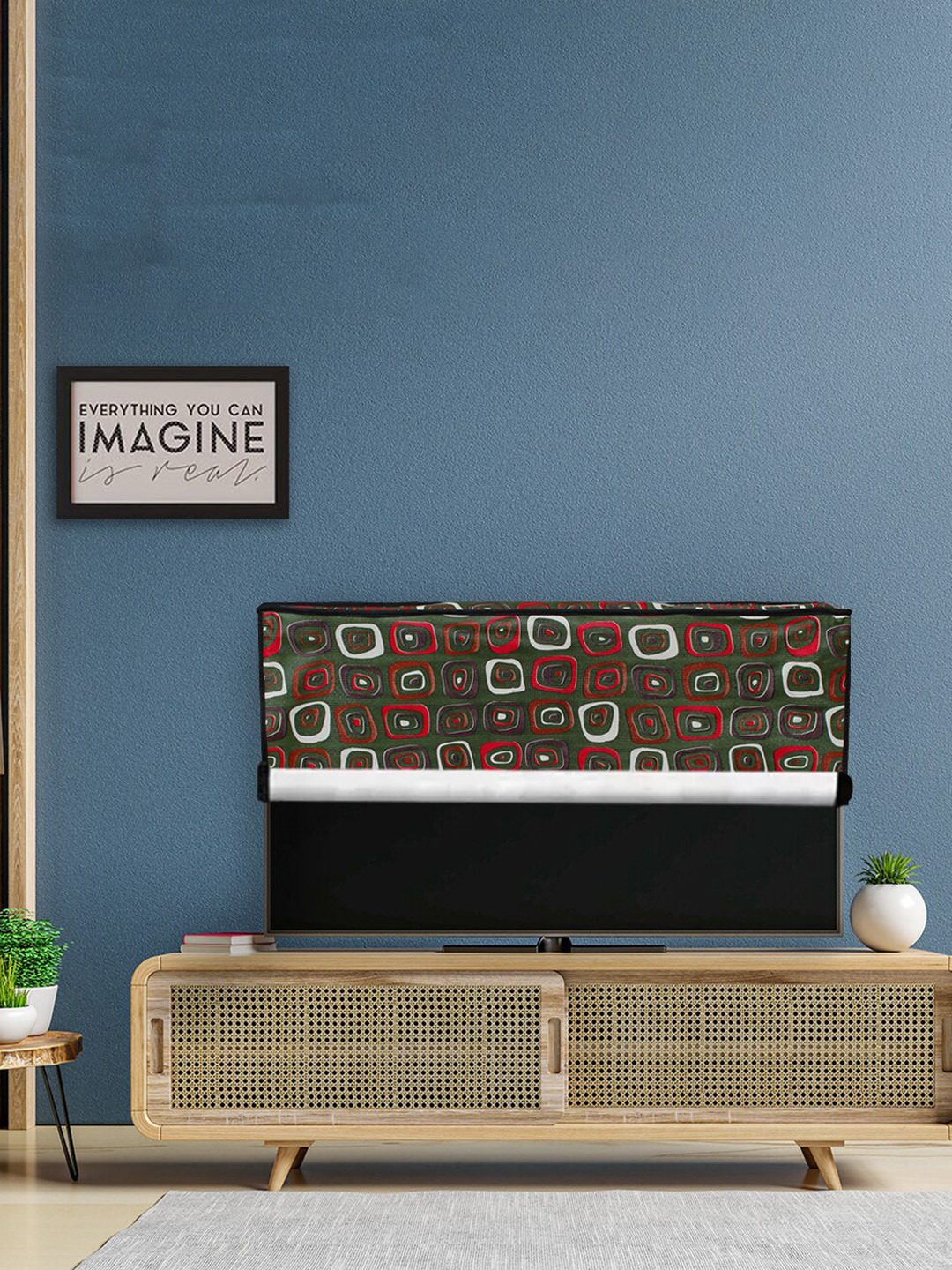 DREAM CARE Transparent & Printed Flap Waterproof LED TV Protector - 55 Inch