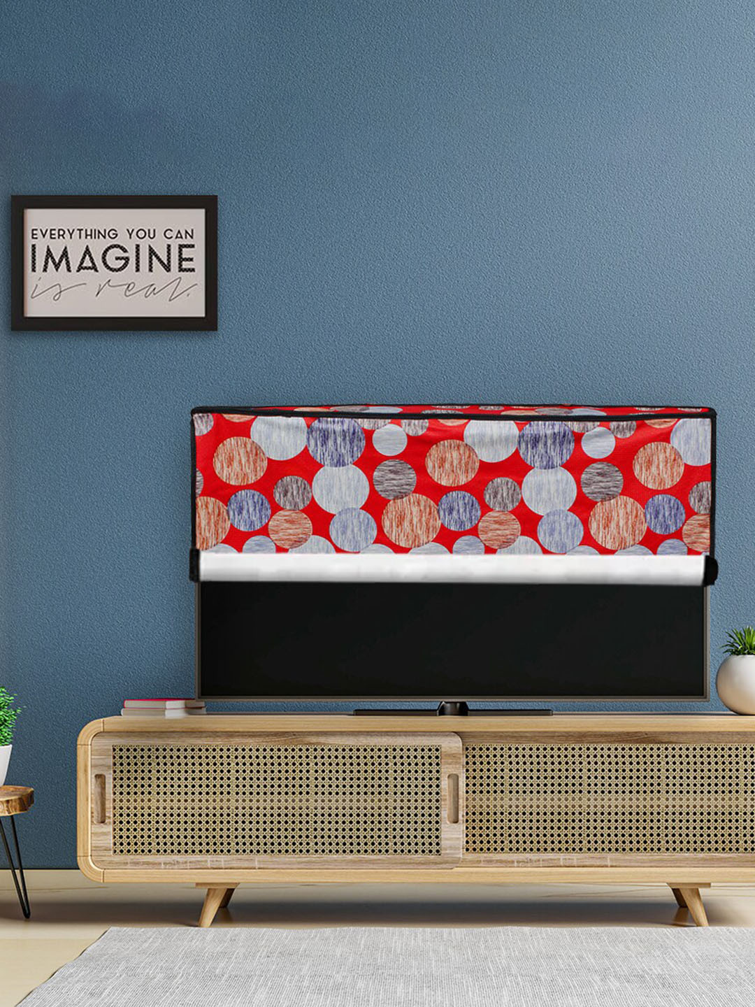 DREAM CARE Transparent & Printed Flap - 42 Inch LED TV Cover, Waterproof LED TV Protector