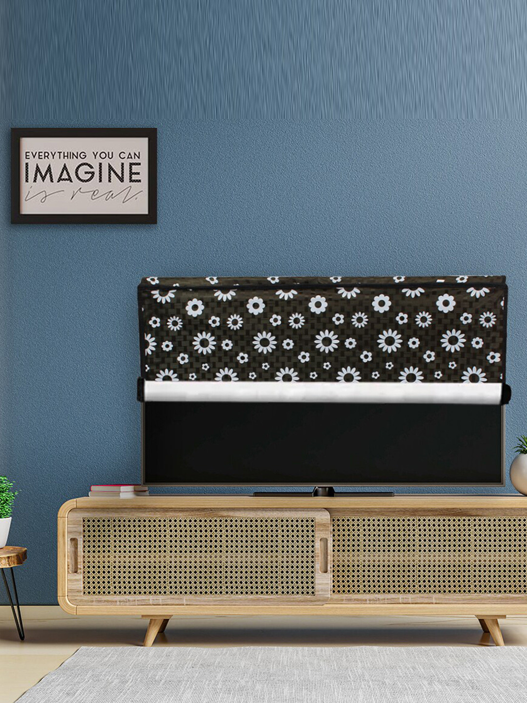 DREAM CARE Transparent & Printed Flap - 65 Inch LED TV Cover, Waterproof LED TV Protector