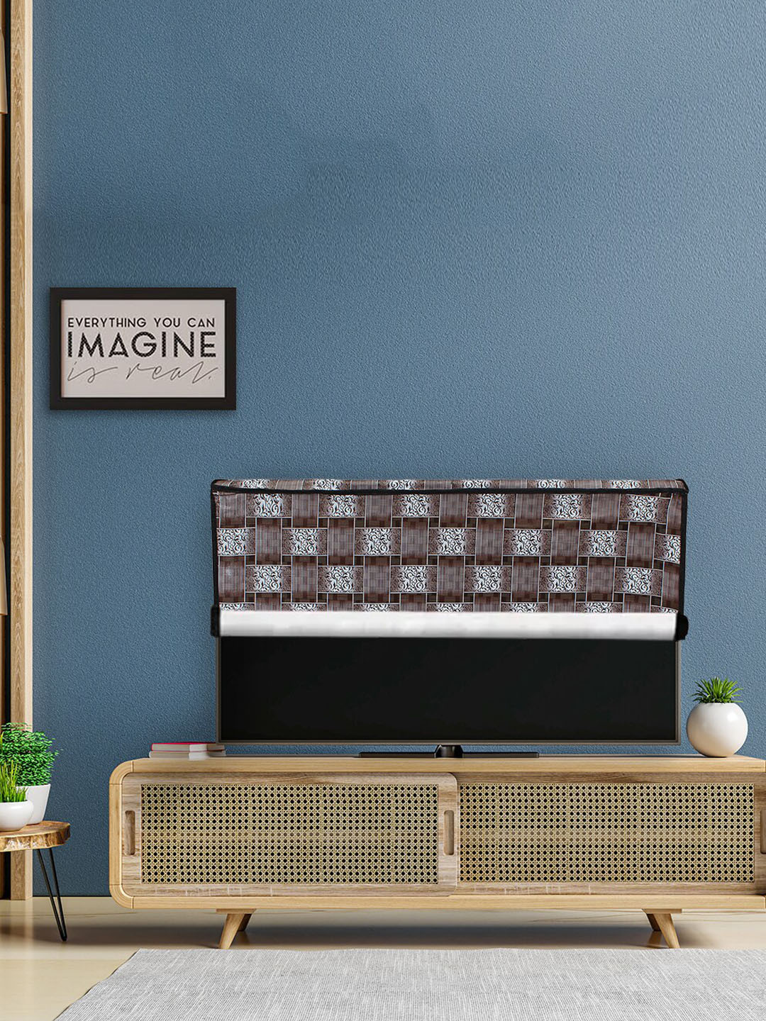 DREAM CARE Transparent & Printed Flap - 32 Inch LED TV Cover, Waterproof LED TV Protector