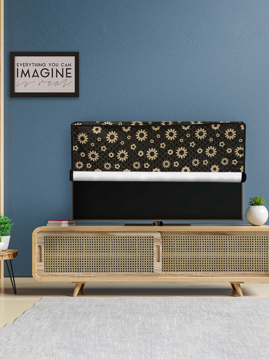 DREAM CARE Transparent & Printed Flap - 42 Inch LED TV Cover, Waterproof LED TV Protector