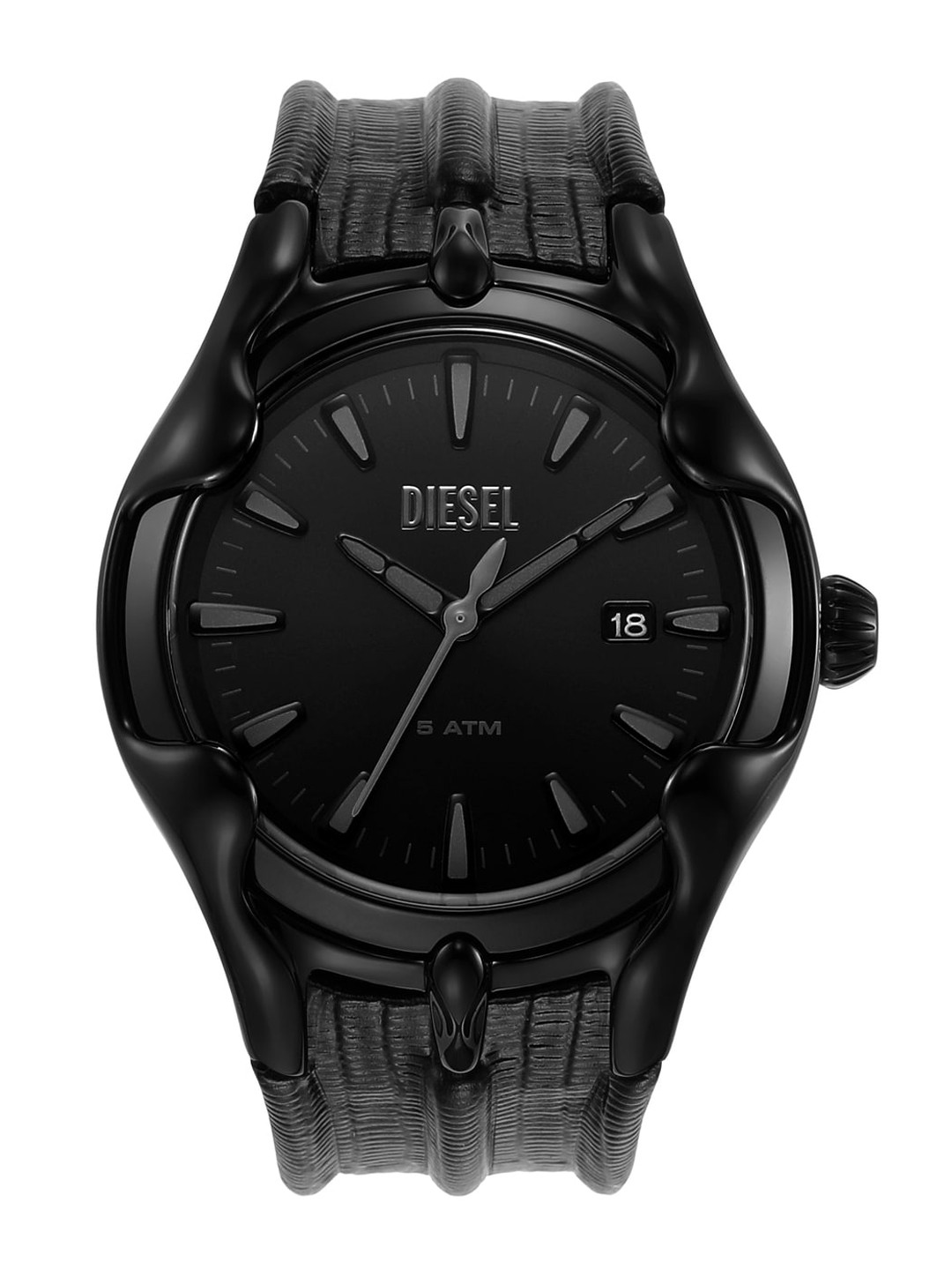 DIESEL Men Dial & Leather Straps Analogue Watch DZ2193